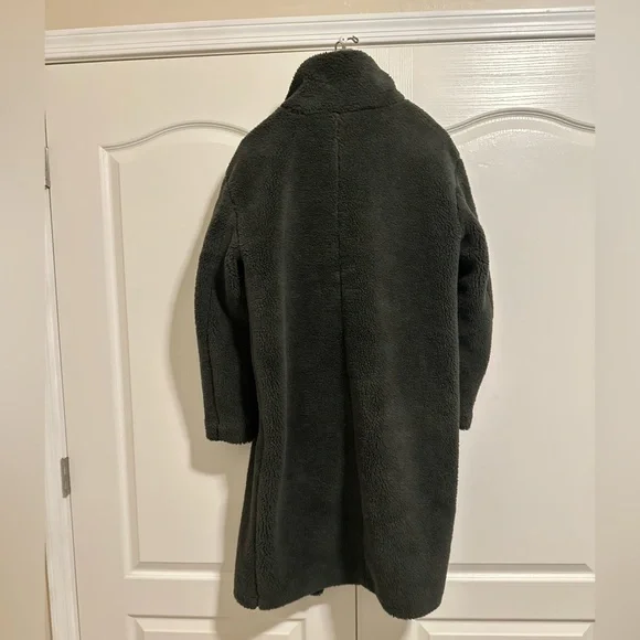 Gap Forest Green Sherpa Coat - Picture 2 of 4